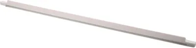 A white refrigerator part, likely a glass shelf support or trim, is shown against a white background.