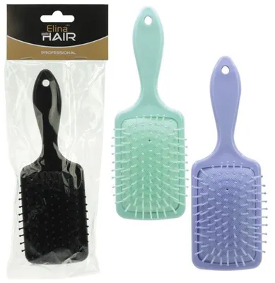 Produktbild von ELINA Haarbürste eckig 20cm mit Noppen für Kopfmassage