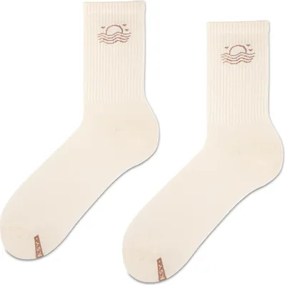 Produktbild von ZOOKSY - Lustige Socken für Dammen and Herren 1 Paar SURF I Größe (41-46) I Bunte Socken I Baumwolle Lange Socken für Gute Laune I Socken mit Einem Thema Surf I Verrückte Socken Unixex I SUN
