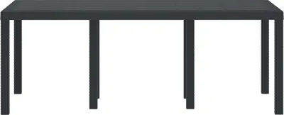 A product shot of a rectangular outdoor table on a white background.