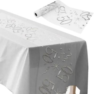 Obrázok produktu pre Strieborná stolačka 28 cm x 10 m, na mieru, na narodeniny