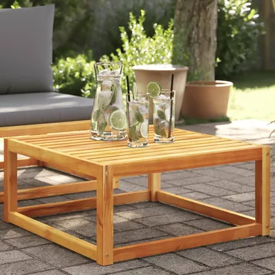 Produktbild von ZMH Gartentisch 65x65x29 cm Massivholz Akazie