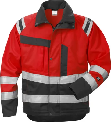 Produktbild von Fristads Hi-Vis Jacke 4026 PLU Rot/Schwarz Größe 3XL