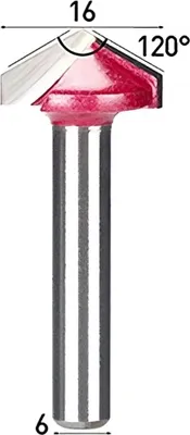 Obrázok produktu pre TCT 3D V-nôž 120° 6 x 16 mm vyrezávací nôž