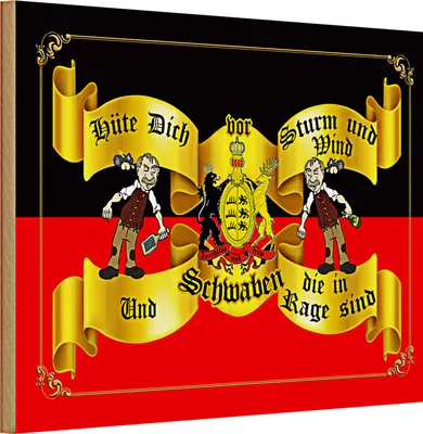 Produktbild von Holzschild Spruch 30x20cm hüte dich vor Ossis Wandschild