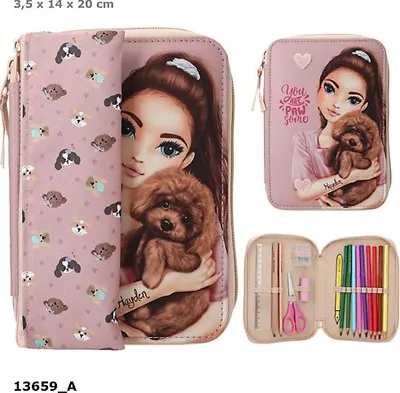Zdjęcie produktu dla Piórnik Duo Z Wyposażeniem Z Saszetką Top Model Doggy 13659A