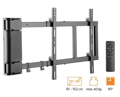 Produktbild von myWall HP 29 L, 81,3 cm (32"), 152,4 cm (60"), 40 kg, 400 x 400 mm, Schwarz