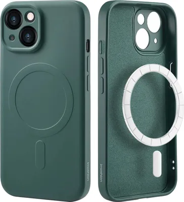 Image de imoshion Color Backcover avec MagSafe pour l'Apple iPhone 15 - Vert foncé