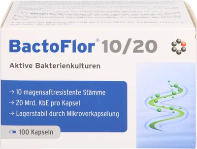 Produktbild von BactoFlor 10/20 aktive Bakterienkulturen Kapseln, 100 St. Kapseln