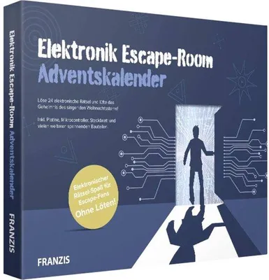 Zdjęcie produktu dla 67154-7 Kalendarz adwentowy "Escape Room" z motywem elektronicznym, wielokolorowy