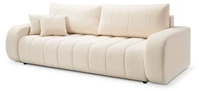 Produktbild von Ecksofa mit Schlaffunktion Baloa Samtbeige