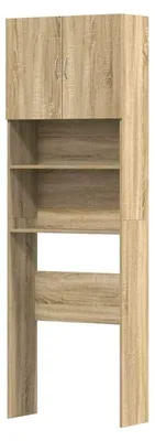 Produktbild von Waschmaschinenregal aus Sonoma-Eiche 64x24x190 cm