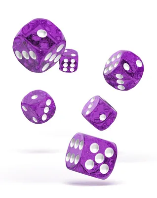 Produktbild von Oakie Doakie Dice W6 Würfel 16 mm Speckled - Lila 12 Stück