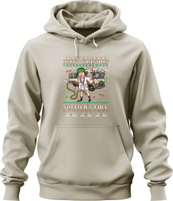 Produktbild von Merry Christmas Shitter's Full Weihnachten Schöne Bescherung Ugly Sweater Uni Hoodie Kapuzenpullover, Natur, 3XL