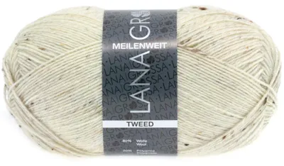 Produktbild von Lana Grossa - Meilenweit 100g Tweed 0106 natur tweed