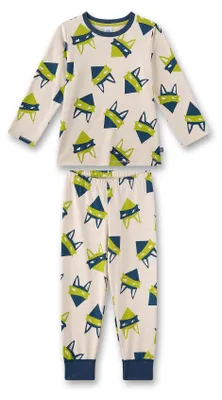 Produktbild von Sanetta Jungen-Schlafanzug beige | Gemütlicher Kinderpyjama