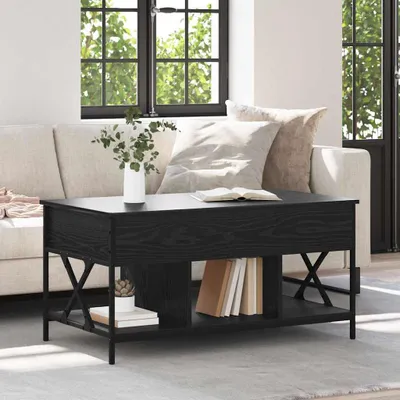Immagine prodotto di Maison Exclusive - Tavolino da salotto effetto rovere nero 100 x 55 x 48,5 cm