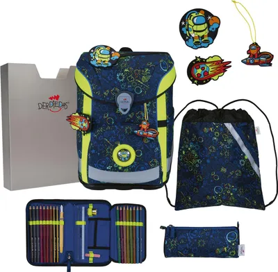 Immagine prodotto di DerDieDas ErgoFlex Easy Neon Crazy Set di cartelle da 5 pezzi