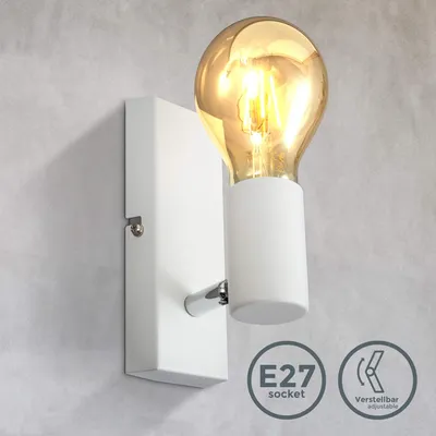 Produktbild von B.K.Licht - Wandleuchte Innen schwenkbar, E27 Fassung, max. 60 Watt, Vintage, Wa