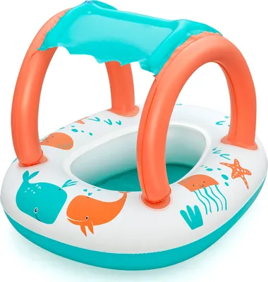 Produktbild von Bestway® Kinder-Schlauchboot Comfort Plush™ mit Sonnenschutzdach 78 x 61,5 x 56,5 cm