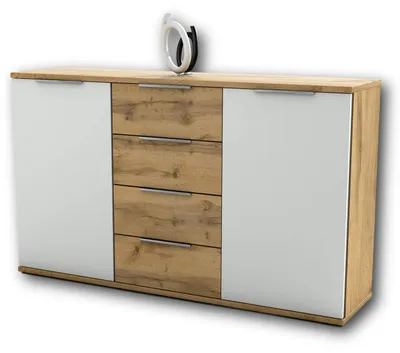 Image de Buffet « Constantin » en chêne sauvage - 150 x 90 x 38 cm (L x H x P)