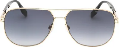 Immagine prodotto di Marc Jacobs - Occhiali da sole con dettagli in oro per uomo SY1152 (Taglia unica) (Nero)
