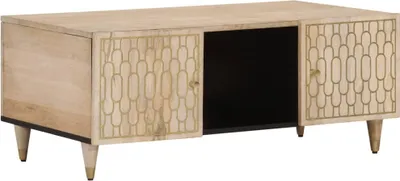 Produktbild von Couchtisch 100x54x40 cm Massivholz Mango
