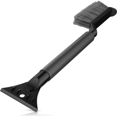 Obrázok produktu pre BEARWARE kefa na sneh do auta, škrabka na ľad s metlou na sneh, jemná kefa na sneh 2 v 1 pre auto, karavan a nákladné auto z nerozbitného ABS 50 cm dlhá so zubami na lámanie ľadu