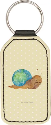 Produktbild von Mr. & Mrs. Panda Taschenanhänger Schnecke Sir - Gelb Pastell - Geschenk, anhänger für schlüssel, Motivation, Zeit nehmen, Schnecken, Schlüsselanhänger, schlüsselbund