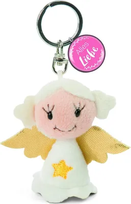 Produktbild von Nici 47526 Schlüsselanhänger Engel mit Stern Plüsch 7cm Alles Liebe