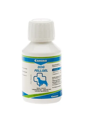 Produktbild von Canina Dog Fellgel, Hund, Flüssigkeit, Haut & Haarkleid, Universal, Vitamin H (Biotin), 100 ml