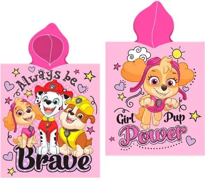 Image de FARO Poncho Paw Patrol brave coton - éponge, 55/110 cm
