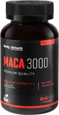 Produktbild von Body Attack Maca 3000 - 90 Caps