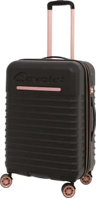 Produktbild von Mittelgroße Hartschalentrolley Rollen Koffer Schwarz Rosa 65cm Cavalet - Bowatex