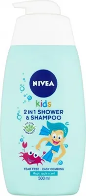 Zdjęcie produktu dla Nivea Kids 3w1 Shower & Shampoo & Conditioner Szampon, odżywka i żel pod prysznic dla dzieci 500 ml