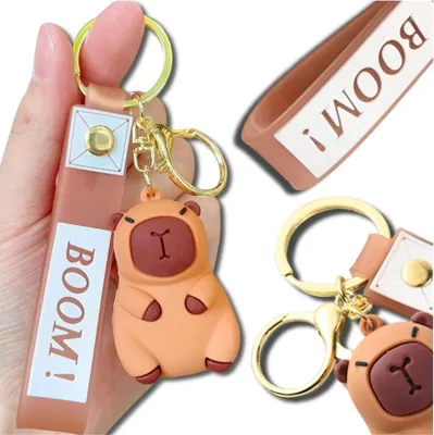 Produktbild von Schlüsselanhänger Schlüsselanhänger Capybara Anhänger als Geschenk