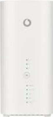 A white Vodafone GigaCube router is shown against a white background.