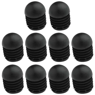 Obrázek produktu pro cyclingcolors 10 ks zarážek pod židle, lamellové zarážky, protiskluzové, plastové, černé, 25 mm