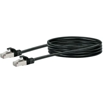 Produktbild von Schwaiger CKB6010 053, 1 m, Cat6, SF/UTP (S-FTP), RJ-45, RJ-45, Schwarz