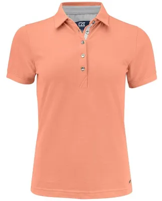 Image de Cutter & Buck - Polo "Advantage Premium" pour femmes, mélange de coton ET154 (taille XS) (couleur papaya)