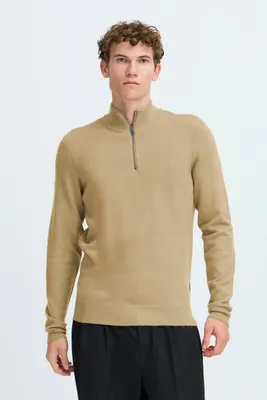 Produktbild von Casual Friday CFHEINE halfzip Herren Strickpullover Troyer Grobstrick Pullover Wollmischung regular fit
