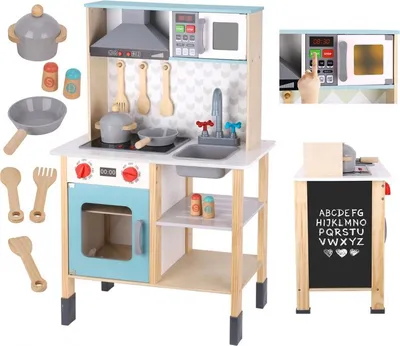Immagine prodotto di TOOKY TOY Grande cucina per bambini in legno 10 el.