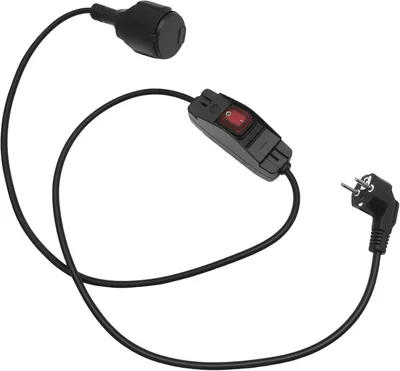 Produktbild von Schuko-Verlängerungskabel mit Schalter - 1,5 m - 16 A - 250 V - Mit Erdung