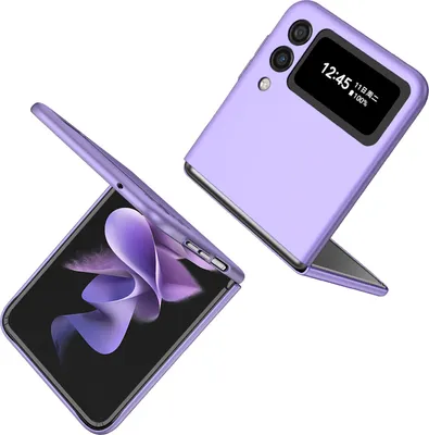 Obrázek produktu pro Samsung Z Flip3 5G Pouzdro, tenké tvrdý PC odolné proti poškrábání pouzdro pro Samsung Galaxy Z Flip 3 5G Fialová