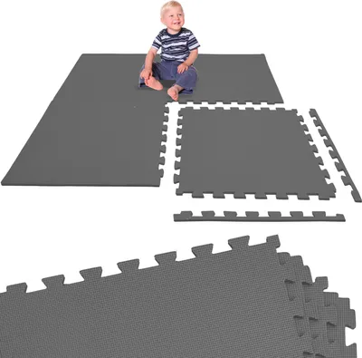 Image de 4 pièces Tapis de jeu Enfants Puzzle 50x50 Tapis d'éveil Tapis de sol Chambre d'enfant