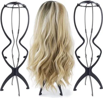 Produktbild von Famanu Pruikständer 50 cm - Aufklappbar, Set von 3