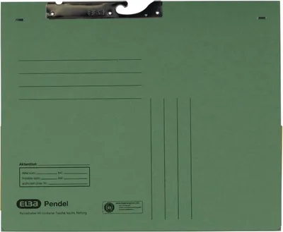 Produktbild von ELBA Pendelhefter mit Tasche, DIN A4, Manilakarton, grün - für den Markt: D - L - A - CH - 50 Stück (90463 GN)