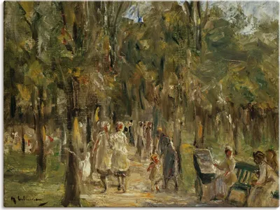 Produktbild von ARTland Leinwandbild Tiergarten. 1915 Größe: 60x45 cm