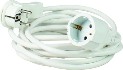 Produktbild von as-Schwabe PVC Schuko-Verlängerungskabel 10m Flachstecker 230V 16A Weiß IP20