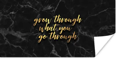 Produktbild von MuchoWow® Poster Zitate - Sprichwörter - Gold - Marmor 40x20 cm - Poster für die Wand - Poster Schlafzimmer